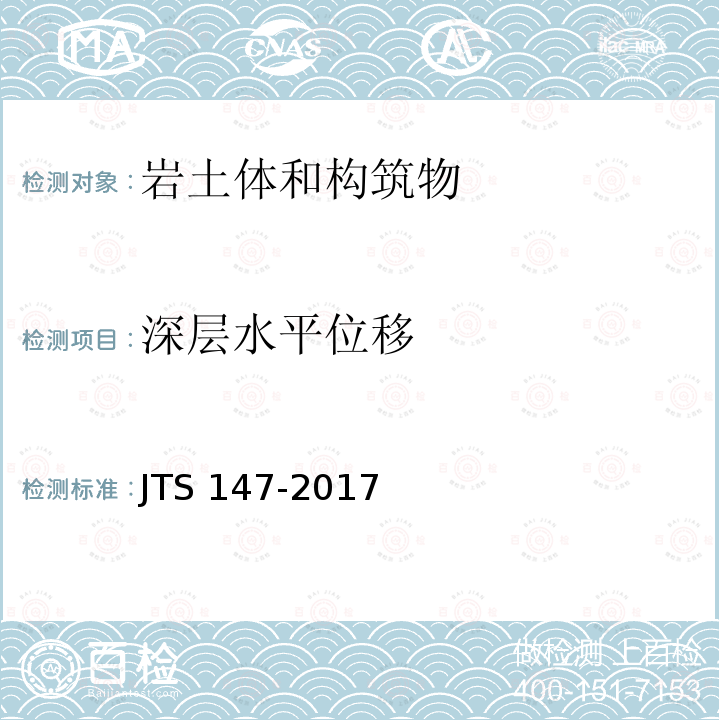 深层水平位移 JTS 147-2017 水运工程地基设计规范(附条文说明)