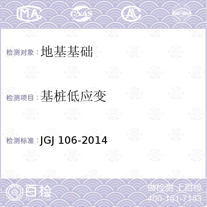 基桩低应变 JGJ 106-2014 建筑基桩检测技术规范(附条文说明)