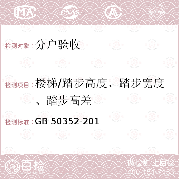 楼梯/踏步高度、踏步宽度、踏步高差 GB 50352-2019 民用建筑设计统一标准(附条文说明)