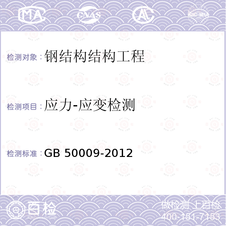 应力-应变检测 GB 50009-2012 建筑结构荷载规范(附条文说明)