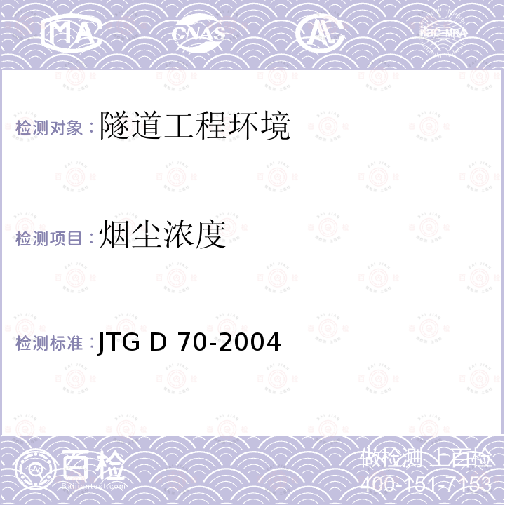 烟尘浓度 JTG D70-2004 公路隧道设计规范(附英文版)