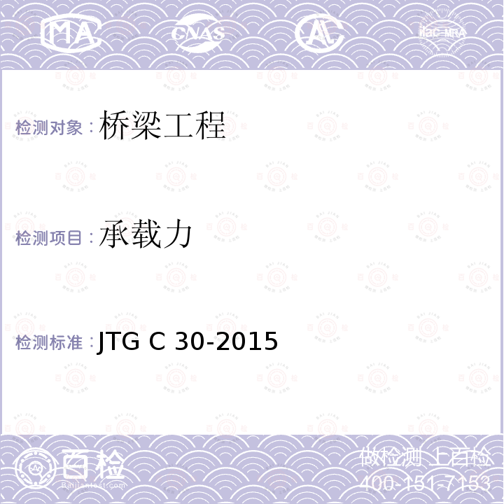 承载力 JTG C30-2015 公路工程水文勘测设计规范(附条文说明)(附勘误单)