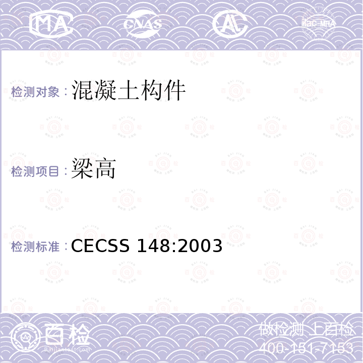 梁高 CECSS 148:2003 《户外广告设施钢结构技术规程》CECSS148:2003