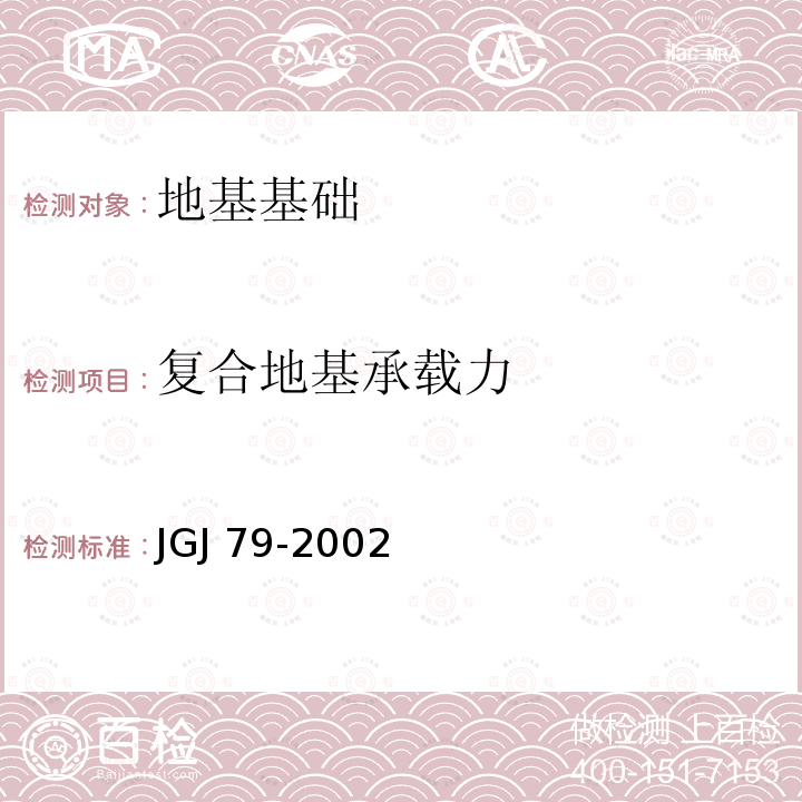 复合地基承载力 JGJ 79-2002 建筑地基处理技术规范(附条文说明)