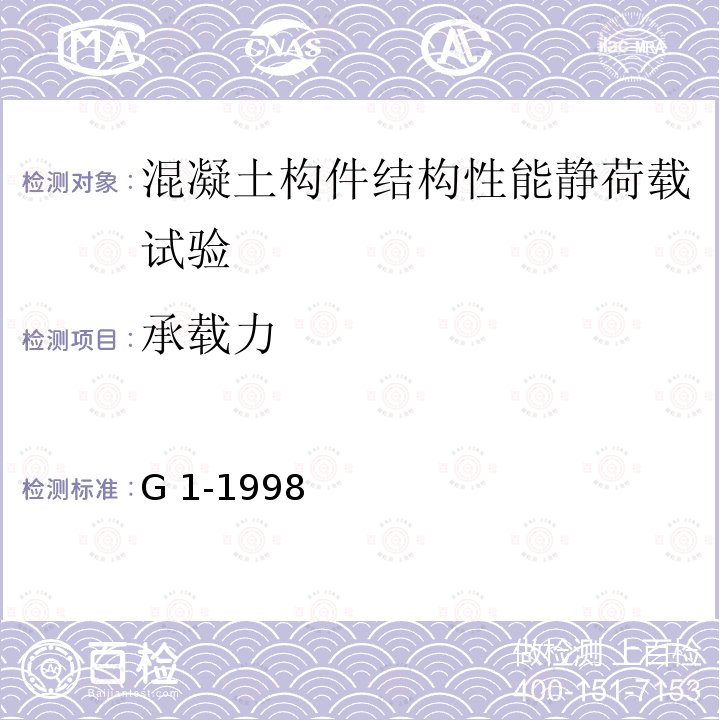 承载力 G 1-1998 《预应力混凝土圆孔板标准设计图集》浙 G1-1998