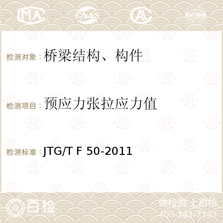 预应力张拉应力值 JTG/T F50-2011 公路桥涵施工技术规范(附条文说明)(附勘误单)