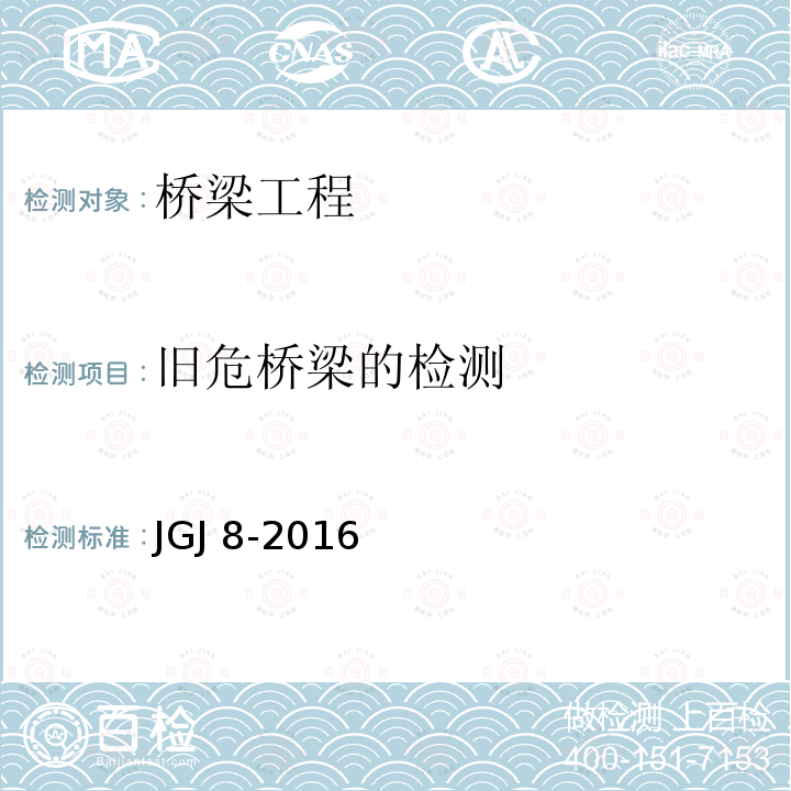 旧危桥梁的检测 JGJ 8-2016 建筑变形测量规范(附条文说明)