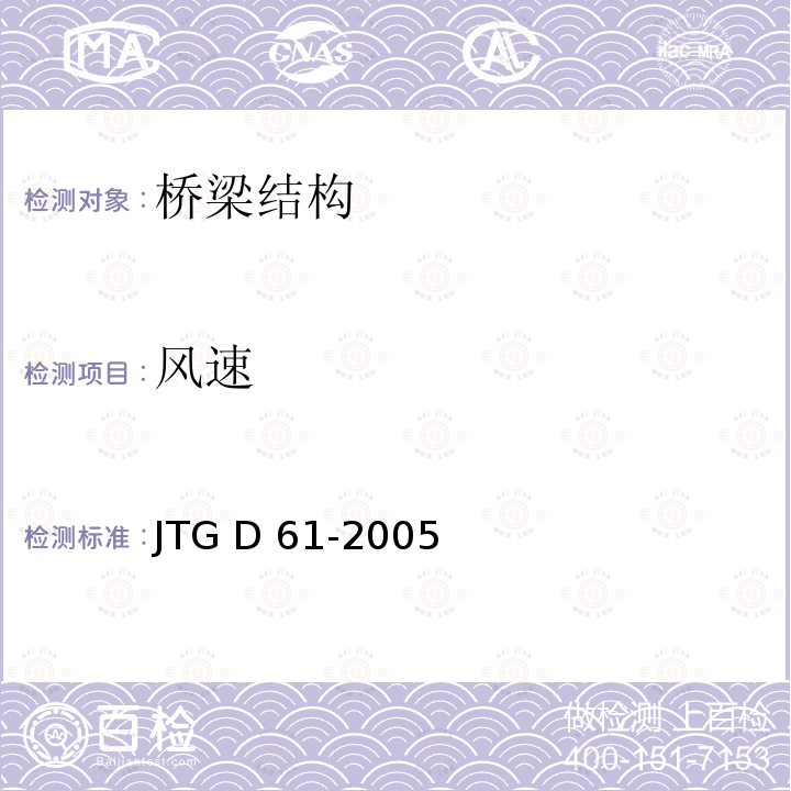 风速 JTG D61-2005 公路圬工桥涵设计规范(附英文版)