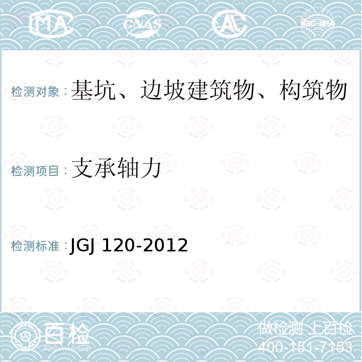 支承轴力 JGJ 120-2012 建筑基坑支护技术规程(附条文说明)