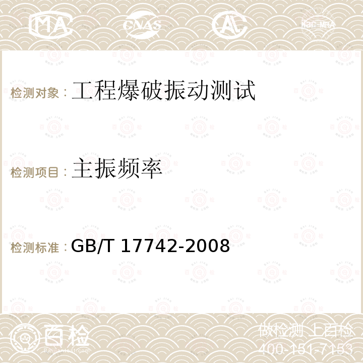 主振频率 《中国地震烈度表》（GB/T 17742-2008）