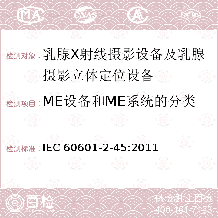 ME设备和ME系统的分类 IEC 60601-2-45  :2011