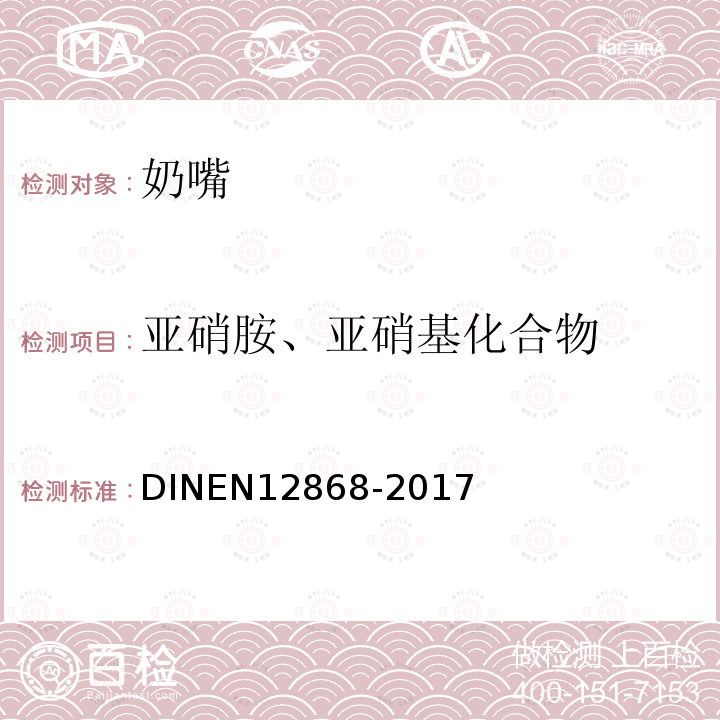 亚硝胺、亚硝基化合物 12868-2017  DINEN
