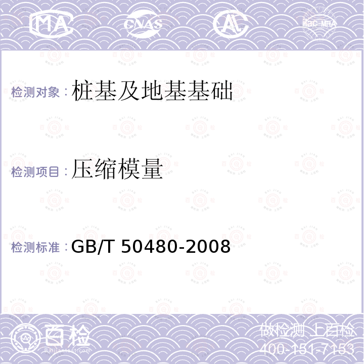 压缩模量 GB/T 50480-2008 冶金工业岩土勘察原位测试规范(附条文说明)