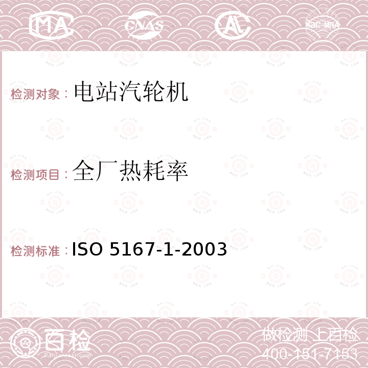 全厂热耗率 ISO 5167-1-2003  