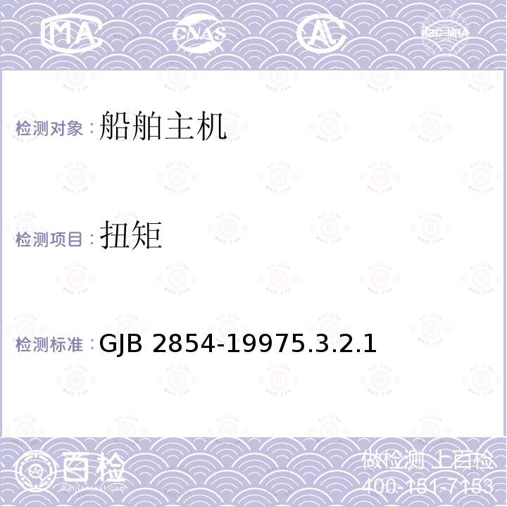 扭矩 GJB 2854-19975  .3.2.1