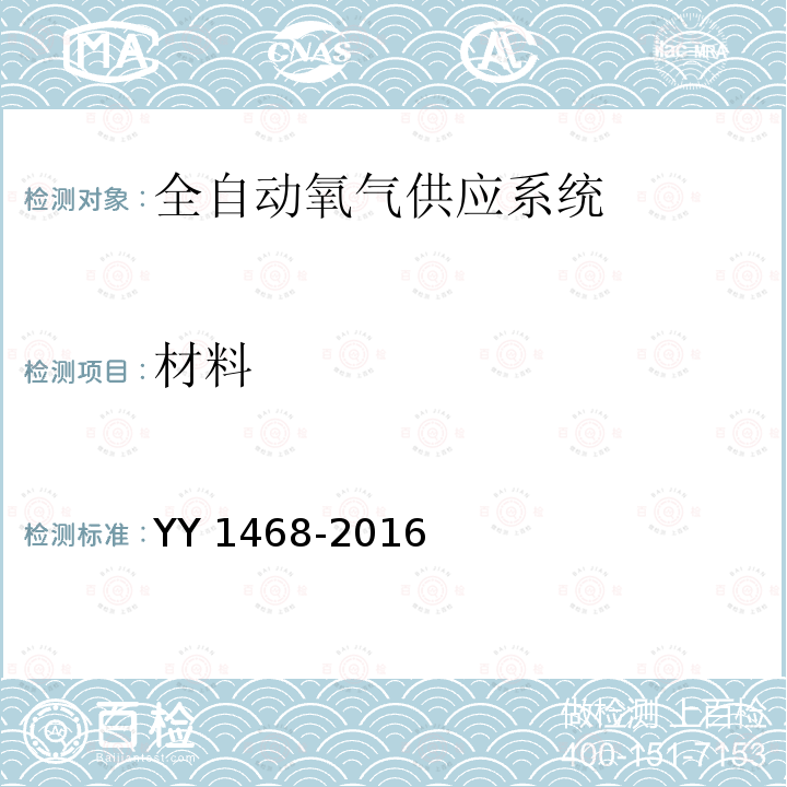材料 材料 YY 1468-2016