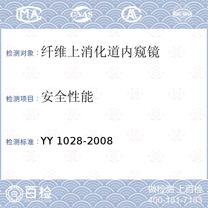 安全性能 安全性能 YY 1028-2008