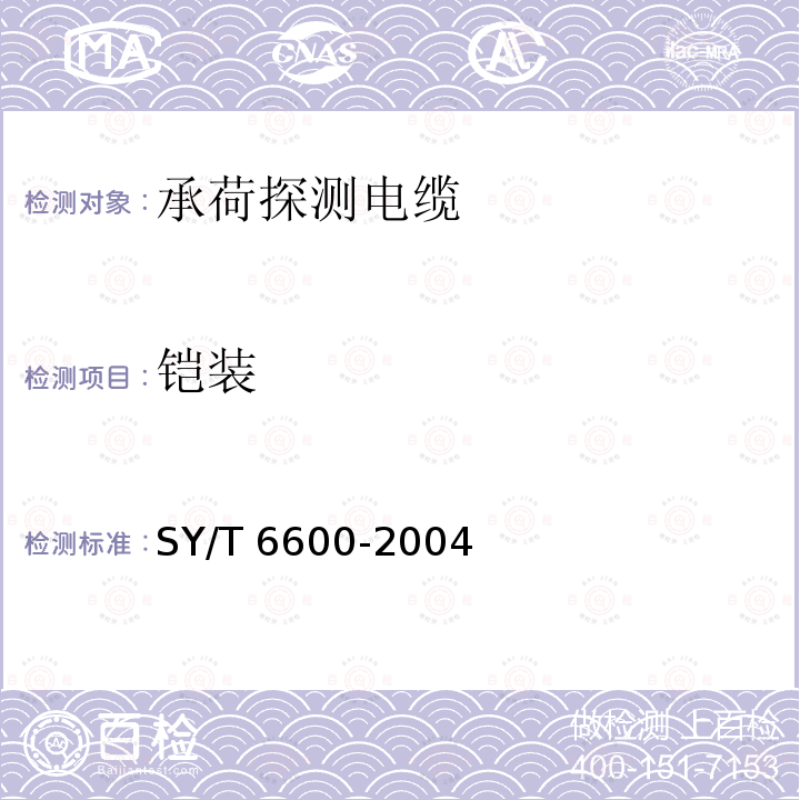 铠装 SY/T 6600-200  4