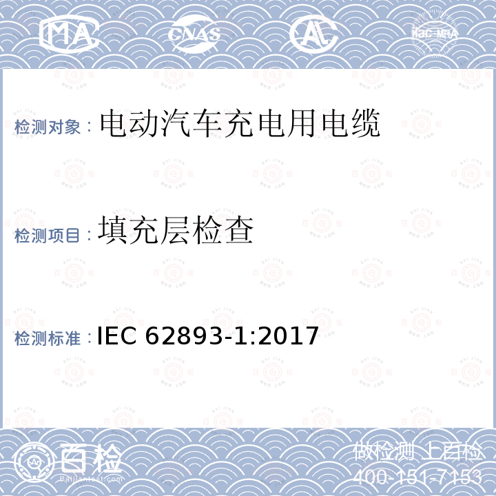 填充层检查 填充层检查 IEC 62893-1:2017