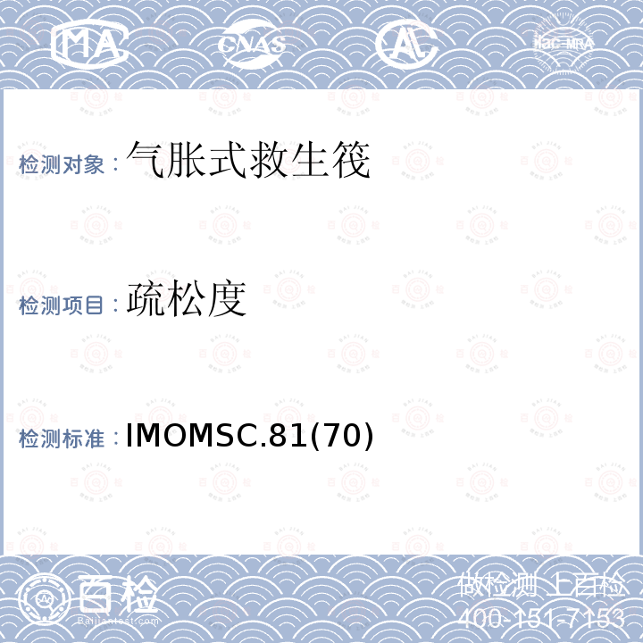 疏松度 疏松度 IMOMSC.81(70)