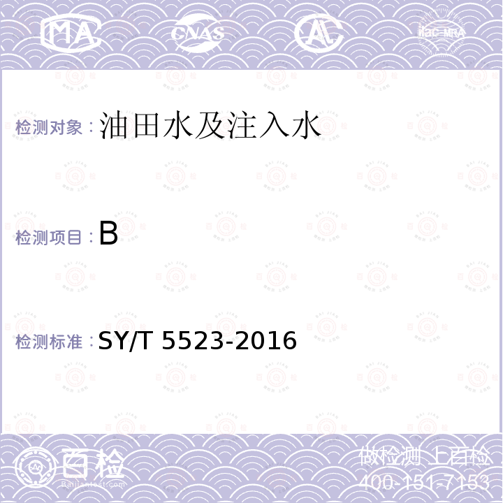 B B SY/T 5523-2016