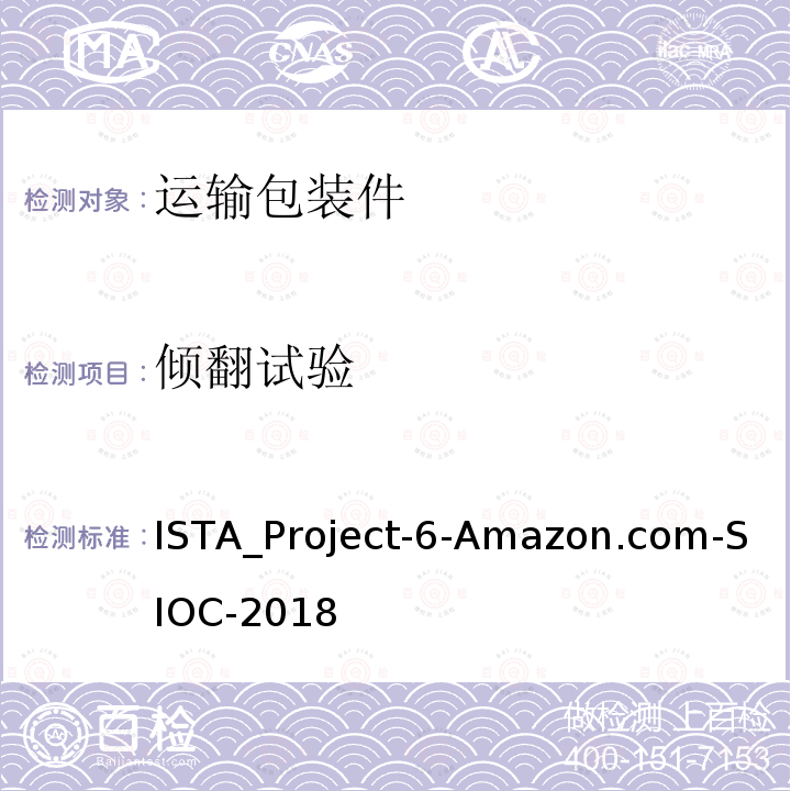 倾翻试验 倾翻试验 ISTA_Project-6-Amazon.com-SIOC-2018