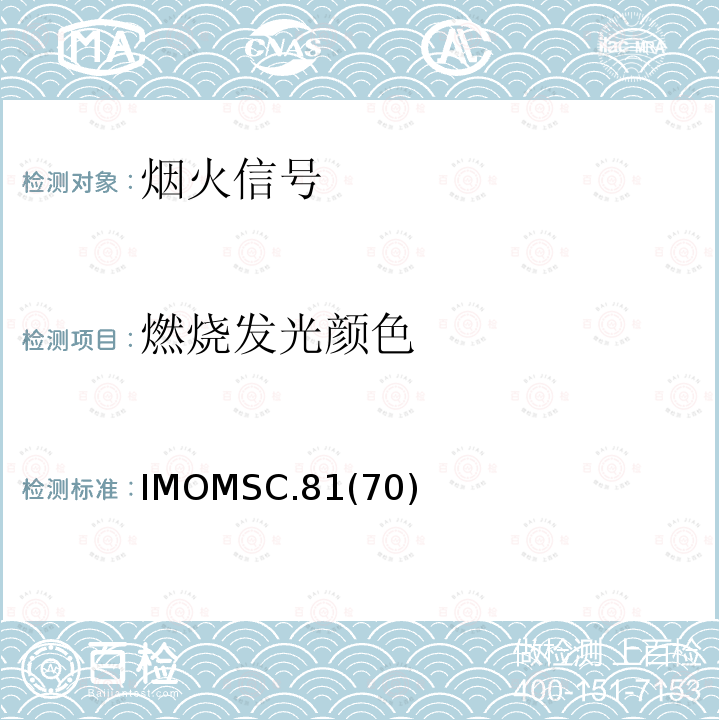 燃烧发光颜色 IMOMSC.81  (70)