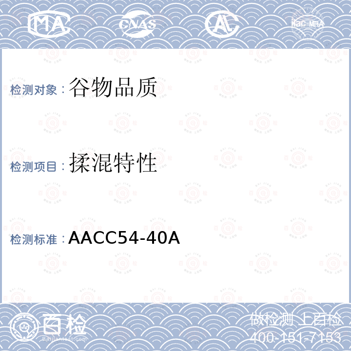 揉混特性 揉混特性 AACC54-40A