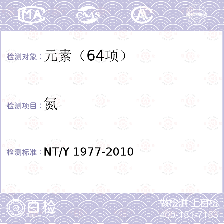 氮 Y 1977-2010  NT/