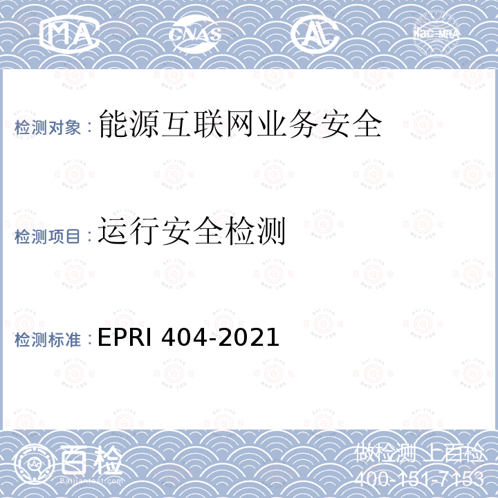 运行安全检测 RI 404-2021  EP