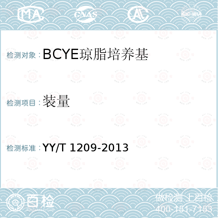 装量 装量 YY/T 1209-2013