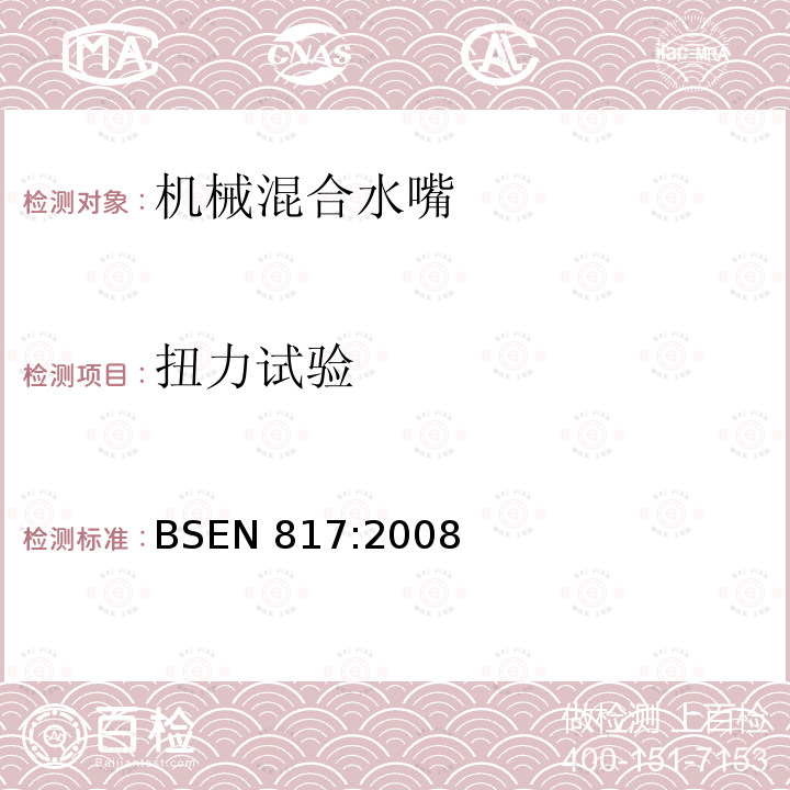 扭力试验 扭力试验 BSEN 817:2008