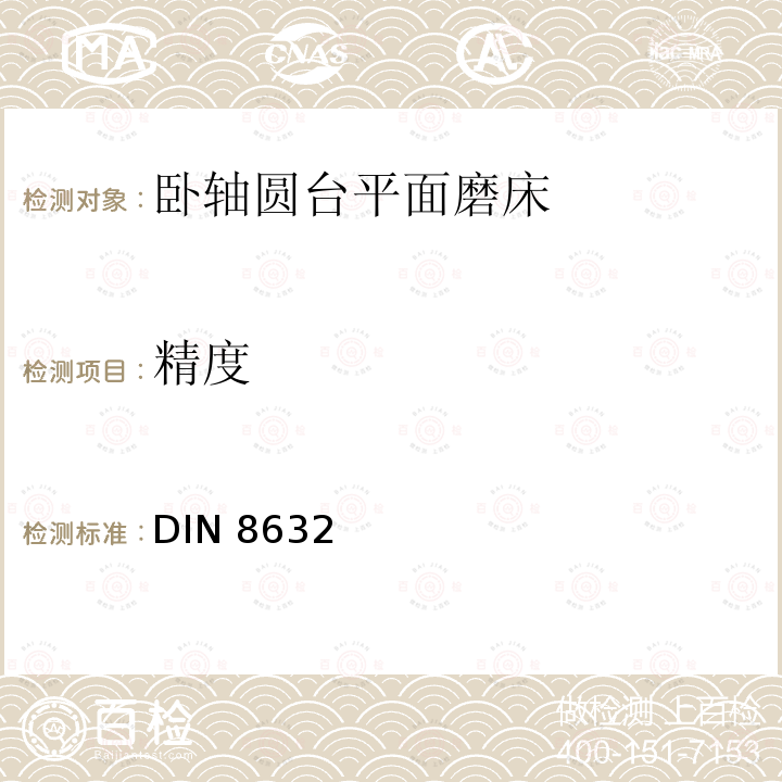 精度 DIN 8632  