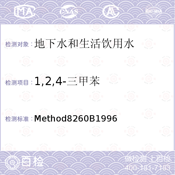 1,2,4-三甲苯 1,2,4-三甲苯 Method8260B1996