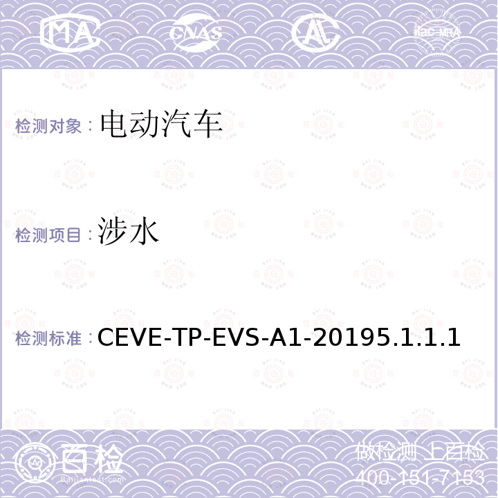 涉水 CEVE-TP-EVS-A1-20195.1.1.1  