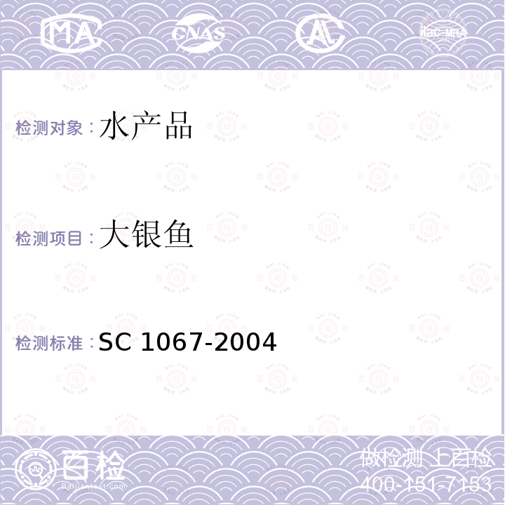 大银鱼 C 1067-2004  S