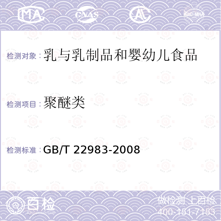 聚醚类 聚醚类 GB/T 22983-2008