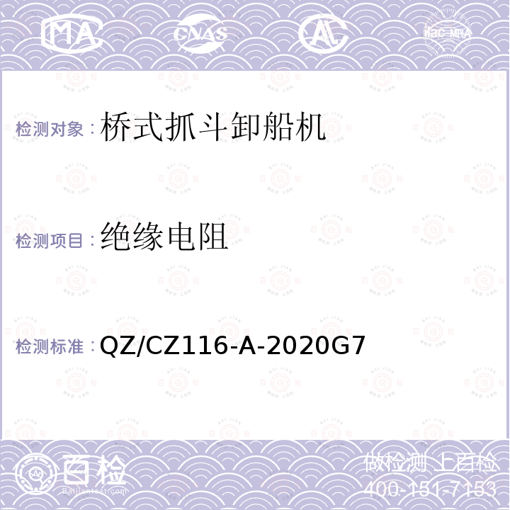 绝缘电阻 QZ/CZ116-A-2020G7  