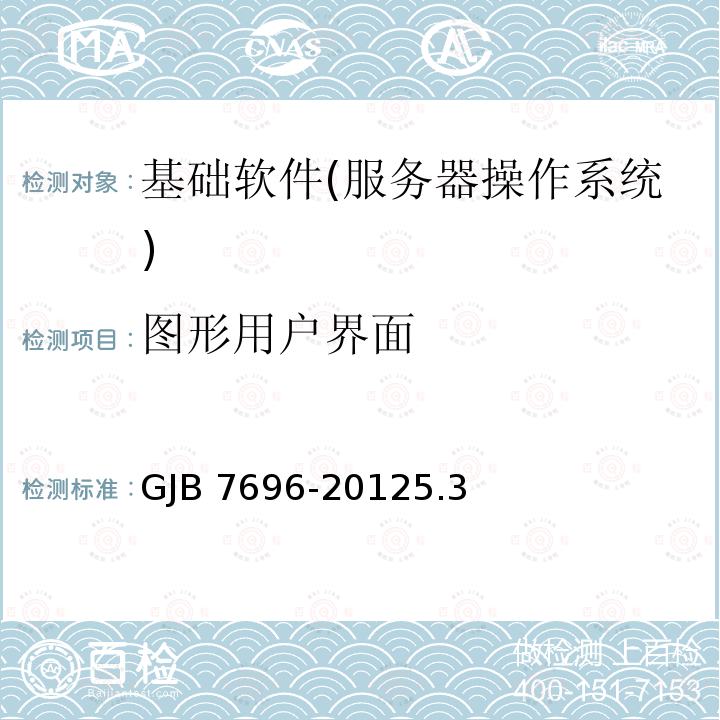 图形用户界面 图形用户界面 GJB 7696-20125.3