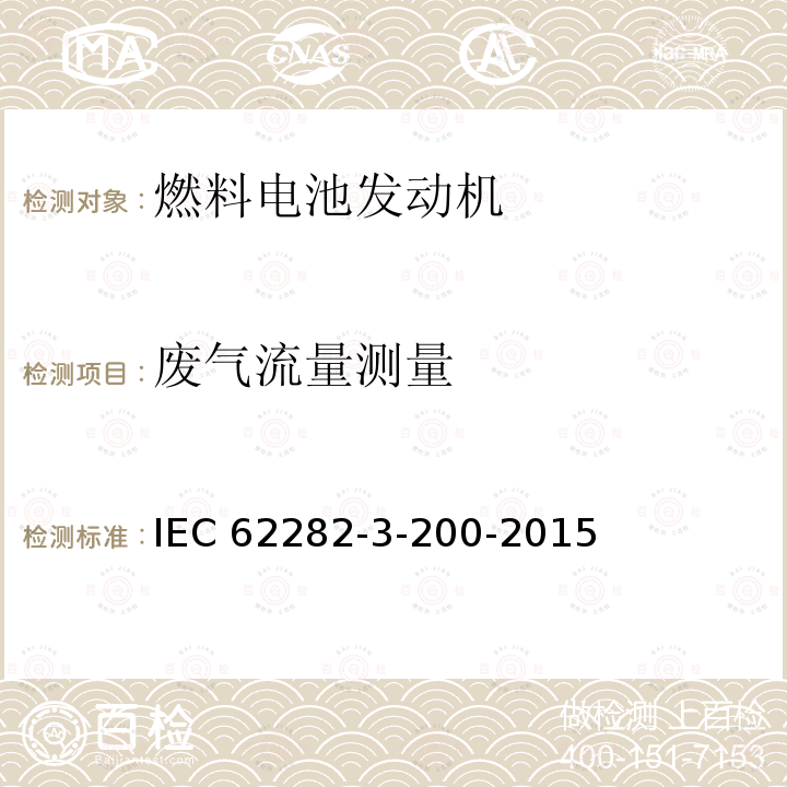 废气流量测量 废气流量测量 IEC 62282-3-200-2015