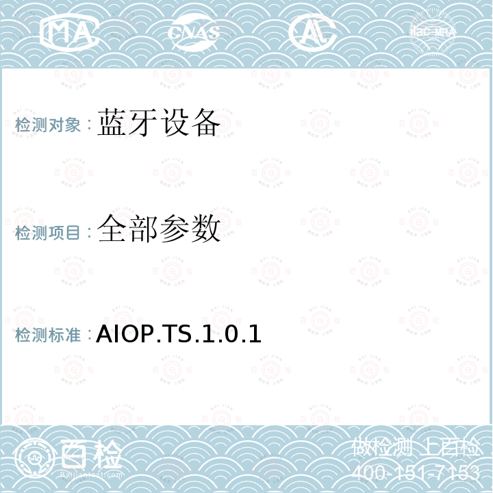 全部参数 全部参数 AIOP.TS.1.0.1