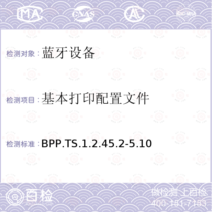 基本打印配置文件 基本打印配置文件 BPP.TS.1.2.45.2-5.10