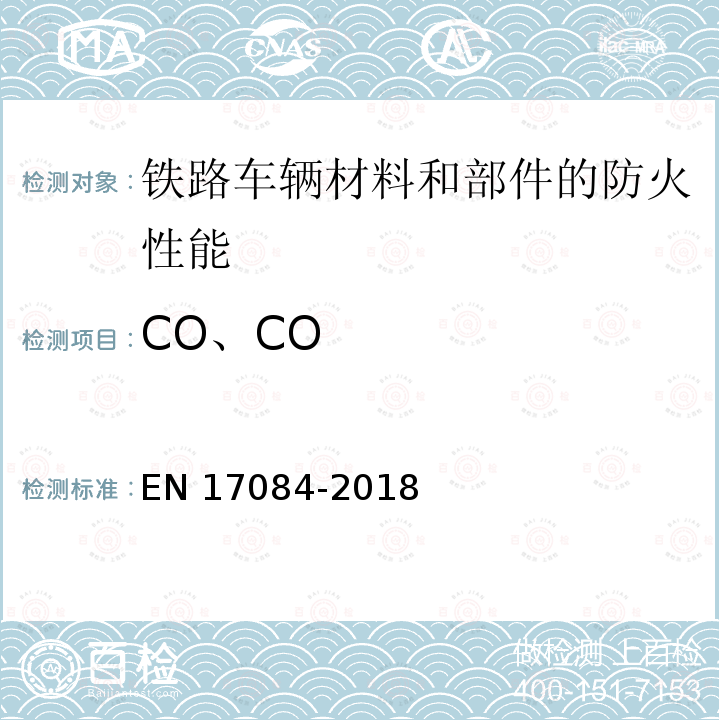 CO、CO EN 17084  -2018