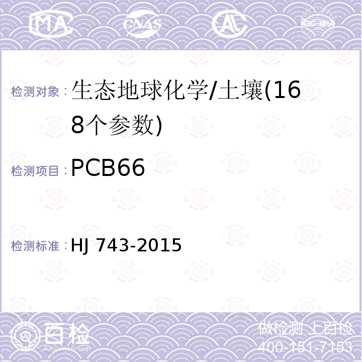 PCB66 CB66 HJ 743-20  HJ 743-2015