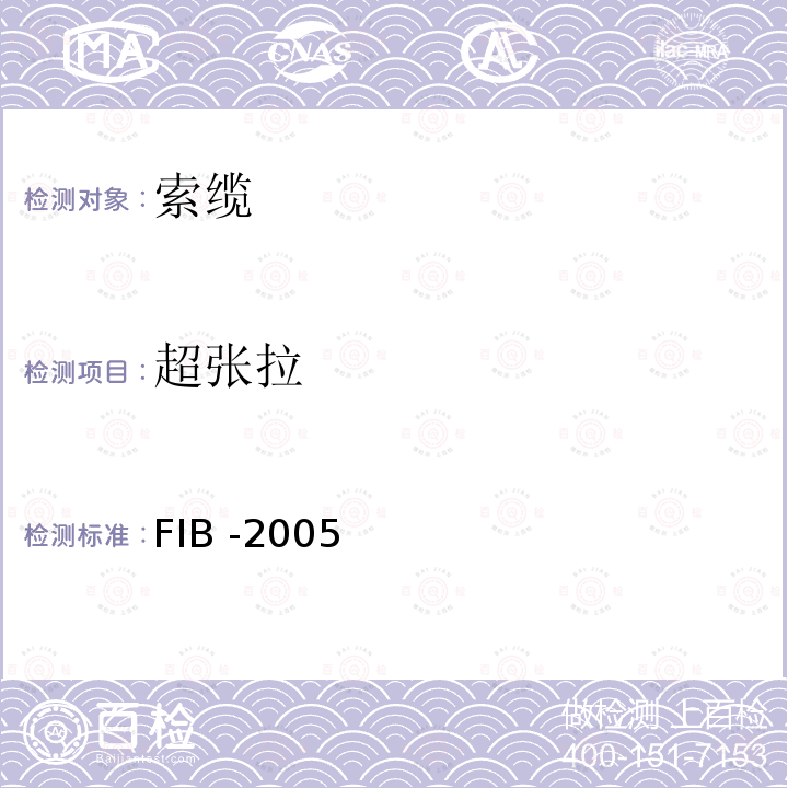 超张拉 FIB -2005  