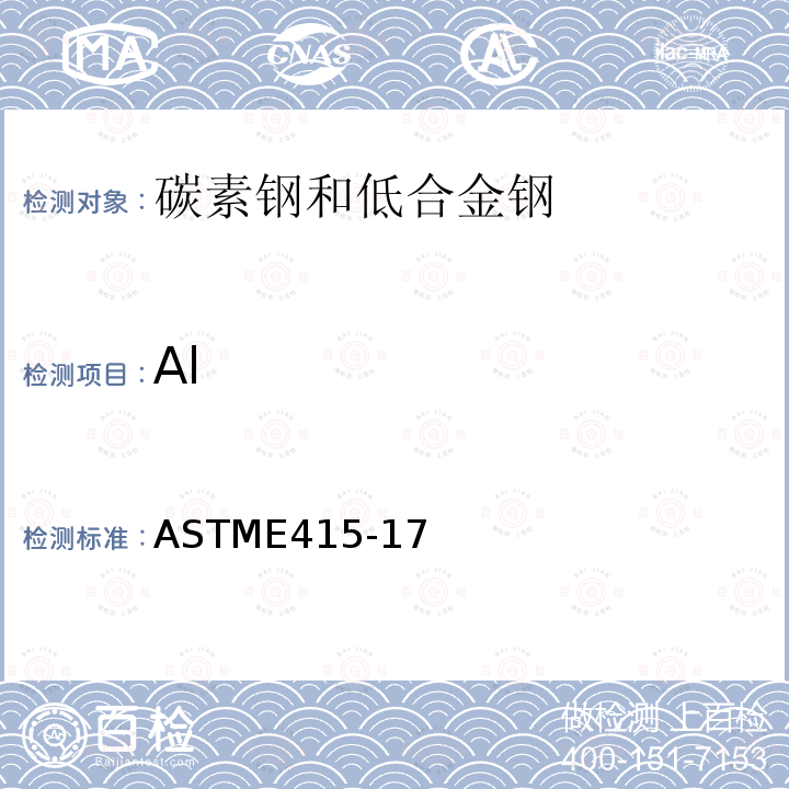 Al Al ASTME415-17