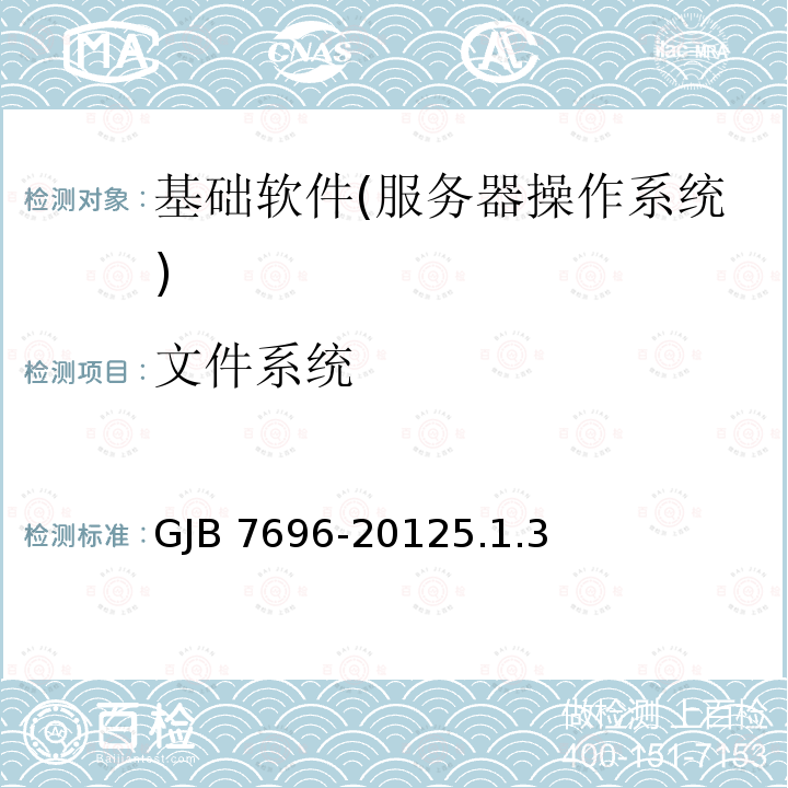 文件系统 GJB 7696-20125  .1.3