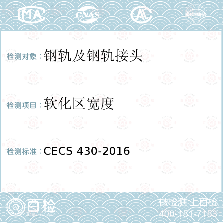 软化区宽度 CECS 430-2016  