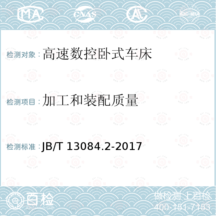 加工和装配质量 B/T 13084.2-2017  J