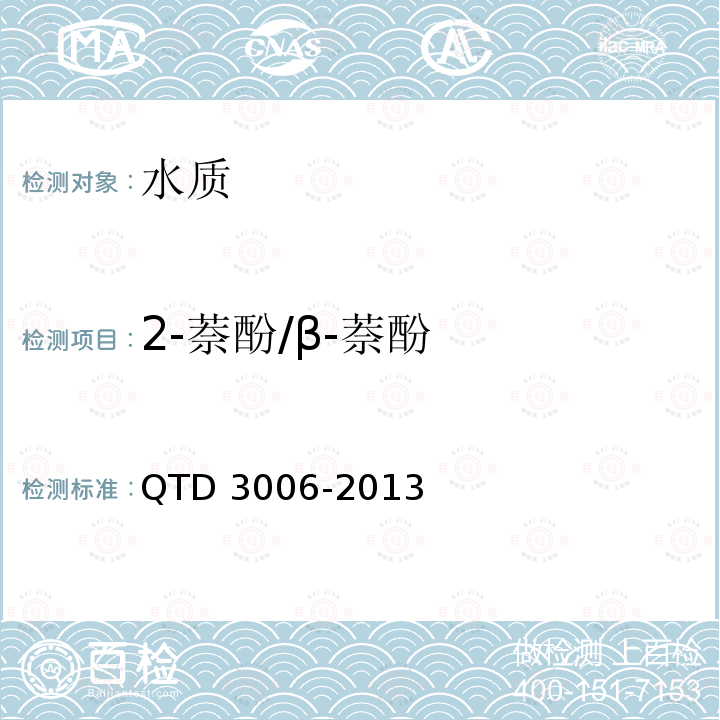 2-萘酚/β-萘酚 D 3006-2013  QT